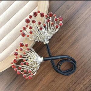 Outil de coiffure pour chignon rapide et facile, avec fleur, queue de poisson, strass et plumes, pour cheveux longs, accessoires pour femmes - Product Image 4