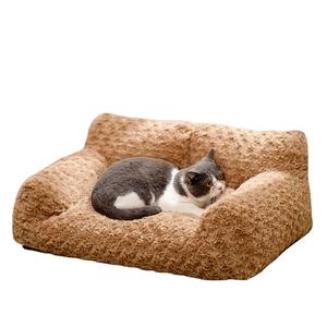 Camas para mascotas de lujo personalizadas más vendidas, cama para perros y gatos, suministros para mascotas, cubierta lavable extraíble, sofá para cachorros con fondo antideslizante, sofá para mascotas - Product Image 1