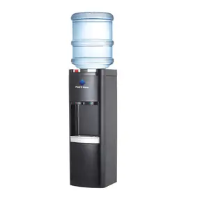 Dispensador de agua de carga superior, purificador de agua sin fugas, color negro