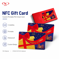 Carte NFC personnalisée pour cadeaux, 13,56 MHz, 213 PVC, carte intelligente imprimable, double face, mate, RFID, pour la promotion de la fidélité et des programmes de récompense