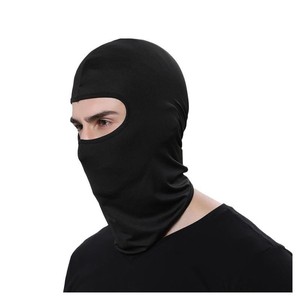 Haute qualité hommes Baclava visage respirant couleur unie <span class=keywords><strong>casque</strong></span> <span class=keywords><strong>de</strong></span> <span class=keywords><strong>moto</strong></span> noir <span class=keywords><strong>masque</strong></span> <span class=keywords><strong>de</strong></span> Ski impression propre Logo cagoule personnalisée - Product Image 1