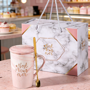 Regalo para Mamá 2026, Taza <span class=keywords><strong>de</strong></span> Café con Tapa y Cuchara, el Mejor Regalo para Mamá, Día del Padre, Caja <span class=keywords><strong>de</strong></span> Regalo para la Taza <span class=keywords><strong>de</strong></span> la Abuela, Cerámica - Product Image 3