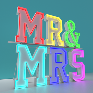 Lettres lumineuses LED géantes en forme de cœur pour enseigne, arche lumineuse de grande taille pour mariage - Product Image 5