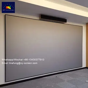 XYScreen рассеивающий свет, отклоняющий ALR 84 92 100 120 150 160 дюймов, стационарный тонкий экран для проектора для домашнего кинотеатра, проектор 4K