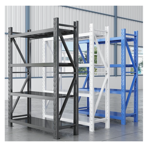 Unidad de estantería de metal <span class=keywords><strong>con</strong></span> conexión de tornillo vertical desmontable para estanterías de almacén/Almacenamiento de garaje <span class=keywords><strong>con</strong></span> gran capacidad de carga - Product Image 4