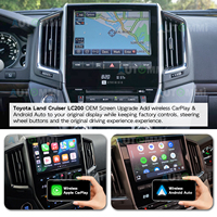 Módulo de Interfaz Inalámbrica Apple CarPlay y Android Auto para Toyota Land Cruiser LC200 2015-2019, Actualización de Pantalla Táctil Original