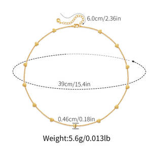 الأكثر مبيعًا قلادة عالية الجودة مصنوعة يدويًا على شكل قلب على شكل بوهو مطلية بالذهب عيار 18 قيراط مجوهرات بتصميم جديد - Product Image 6