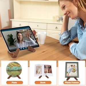 Support de présentation de livre de <span class=keywords><strong>cuisine</strong></span> <span class=keywords><strong>en</strong></span> <span class=keywords><strong>bois</strong></span> - Réglable, pliable, design rustique <span class=keywords><strong>en</strong></span> <span class=keywords><strong>bois</strong></span>, parfait <span class=keywords><strong>pour</strong></span> les comptoirs de <span class=keywords><strong>cuisine</strong></span>, les tablettes - Product Image 6