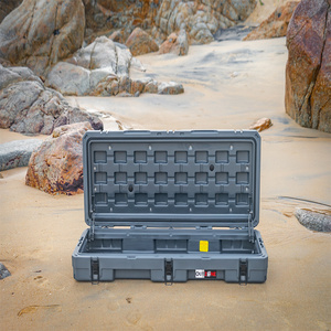 Mallette de transport rigide en plastique, mallette de rangement pour le rotomoulage 4WD, support de toit, étui rigide à profil bas, 83L LLDPE - Product Image 4