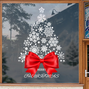 Pegatina de ventana de Navidad estática vidrio electrostático de doble cara reutilizable decoración del hogar calcomanía desmontable - Product Image 4