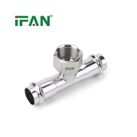 Raccord à sertir IFAN en acier inoxydable 304, demi-T, connecteur de tuyau d'eau, raccord de tuyauterie en acier inoxydable