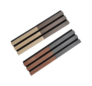 Akupanel ahşap akustik paneller meşe kaplama MDF slat akustik Panel difüzyon duvar ses yalıtımı ürün - Product Image 1