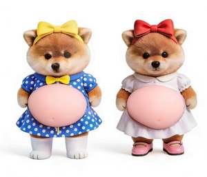 Kreativer Quetsch-PVC-Aufkleber „Großer Bauch“ – Wasserfester Autoaufkleber mit Glanzlaminierung zur Stresslinderung & Dekoration - Product Image 1