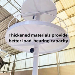 Cửa hàng tùy chỉnh nhiều lớp khay tròn nướng bánh mì bánh tráng miệng Snack uống chai phụ kiện kim loại xoay hiển thị đứng giá - Product Image 4