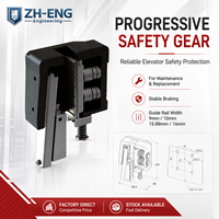 Équipement de sécurité à levage progressif pour rail de guidage d'ascenseur de 9 mm, 10 mm, 15,88 mm, 16 mm – Pièce de rechange pour l'entretien des ascenseurs