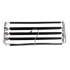 Percha Metálica para Armario con Barras de Espuma Antideslizantes, Plegable y Ahorradora de Espacio para Pantalones, Faldas y Bolsos - Product Image 6