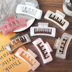 Nuevas Pinzas para el Cabello <span class=keywords><strong>de</strong></span> Estilo Coreano, Cuadradas, <span class=keywords><strong>de</strong></span> Moda, <span class=keywords><strong>de</strong></span> Color Sólido, con Diseño <span class=keywords><strong>de</strong></span> Tiburón, Simples, <span class=keywords><strong>de</strong></span> Plástico Mate, Personalizadas, para Regalo - Product Image 2