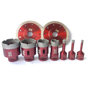 Chuyên nghiệp chất lượng Châu Âu chân không brazed kim cương crowns lỗ Saw lõi Khoan Bits thiết lập cho Glass gạch ceramic đá cẩm thạch - Product Image 2