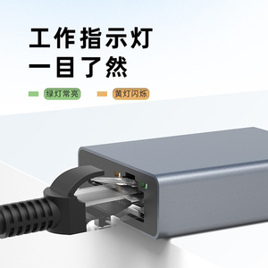 Adaptateur réseau USB-C 3.1 D2499 en aluminium 1000 Mbps avec câble <span class=keywords><strong>Ethernet</strong></span> Gigabit et charge PD 100 W - Product Image 2