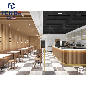 Luxury Coffee Shop Furniture Sweet Dessert Bar Counter Restaurant Coffee Shop Decoration Design - Product Image 6