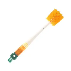 Brosse de nettoyage détachable 5 en 1 nettoyeur d'écart de bouteille ensemble d'épurateur de bouteille d'eau de sport ensemble de brosse de nettoyage de bouteille pour le nettoyage étroit