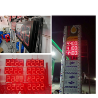 Module LED à 7 segments Oilshow-app RS485, taille 12 pouces, 16 pouces, 18 pouces, 24 pouces, écran de prix du gaz, télécommande numérique RF, panneau de prix