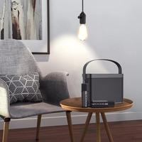 Machine de karaoké avec 2 microphones sans fil, haut-parleur Bluetooth portable avec système de sonorisation HD prenant en charge l'écho et la coupe vocale, USB,SD