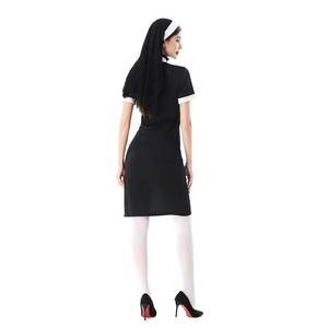 Nuevo Disfraz de Monja Sexy para Adultos de Halloween con Cruz, Traje de Cosplay para Carnaval - Product Image 4