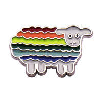 2025 nouveau Logo de conception gratuite personnalisé émail doux broche dessin animé visage souriant tournesol fierté homosexualité arc-en-ciel émail épinglette
