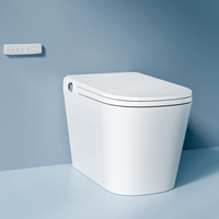 Vente en gros de toilettes intelligentes monobloc à poser au sol, WC électrique intelligent pour les distributeurs d'articles sanitaires