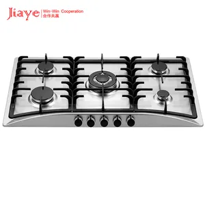 Cosinas De Gas Golden Supplier and Manufacture 5 Burners Stainless Steel shell Estufas De Gas Hob