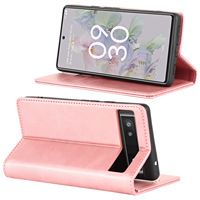 Étui en cuir pour Google Pixel 10, 9, 8A, 7A – Vente directe usine – Coque de téléphone en cuir de veau avec support magnétique puissant