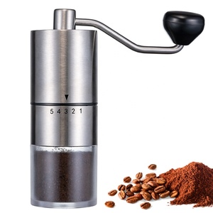 Mini moulin à <span class=keywords><strong>café</strong></span> à main minimaliste en acier inoxydable ensemble de moulins à <span class=keywords><strong>café</strong></span> manuels avec fraise en céramique conique à réglage réglable - Product Image 1