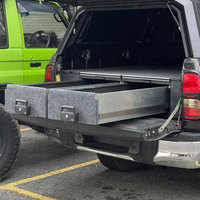 Accessoires automobiles VRD4X4 Tout-terrain 4x4 Système de tiroir coulissant de rangement Tiroir à roulettes pour pick-up Lit de camion pour Hilux