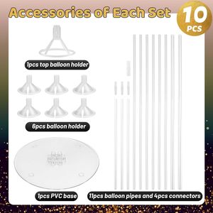 Plastic <b>Balloon</b> Holder Stick Tubes for Wedding Birthday Christmas Party Decoration Kids Baby Shower-<b>Balloon</b> Support Stand - Product Image 2