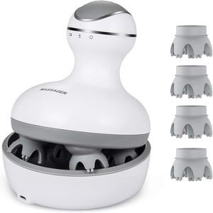 OEM ODM 3D pemijat kulit kepala elektrik 4 kepala pijat mendalam-memijat pertumbuhan rambut pelepas stres kepala & relaksasi otot bahu - Product Image 2