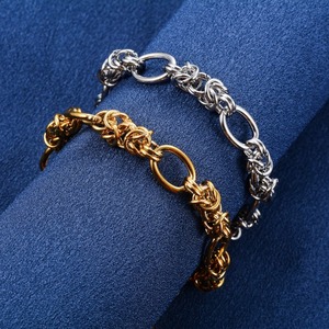 Pulsera de Acero Inoxidable de 10 mm con Nudo Punk, Cadena Ovalada para Mujeres y Hombres, Estilo Hiphop Rock, Cadena de Mano, Tobillera, Joyería Metálica - Product Image 5