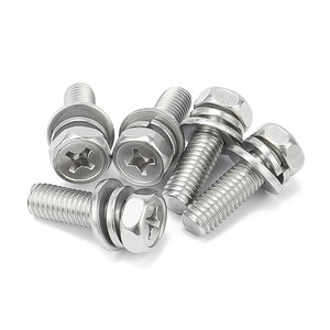 Vis à six pans creux extérieurs en acier inoxydable 304 18-8, combinaison de trois vis M3 M5 M6, boulon M4 x 12 mm - Product Image 2