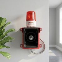 CHYAWE YW-TBG300 150dB Adjustable Volume Outdoor Security Alarm with Sound & Light Iron Shell Home Use