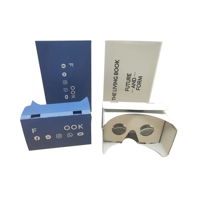 Popular New Flat Design VR Glasses Cardboard VR Cardboard Box 3D VR Glasses Customize Cardboard Virtual Reality V3.1