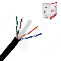 Câble LAN extérieur CAT6 23AWG à conducteurs en cuivre massif, 4 paires, rempli de gel, Guangdong, Brothers-Y