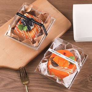 Stampo Rotondo Trasparente in Plastica Monouso per Torte, Altezza 4/5 Pollici, per Mousse e Lasagne - Product Image 1