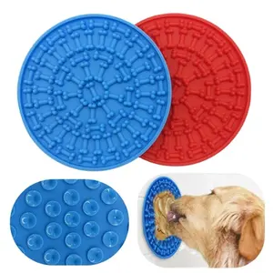 חיות מחמד צעצוע כביסה הסחת דעת מכשיר עמיד סיליקון ליקוק Pad עבור רחצה מקלחת טיפוח כלב ללקק מחצלת