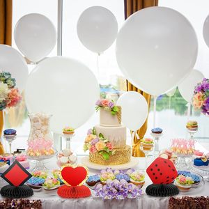 Centres de table en papier nid d'abeille sur le thème du poker et du casino pour la décoration des tables de fête (vente en gros) - Product Image 3