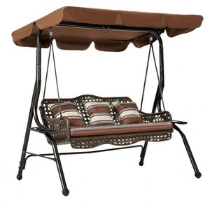 <strong>Garden</strong> <strong>Swing</strong> <strong>Bench</strong> 2 Seater PE Wicker With Canopy Metal Frame Outdoor <strong>Swing</strong> Chair OEM - Product Image 1