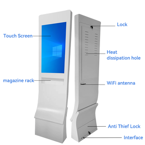 Pantalla táctil de pie, revistas y volantes, centro comercial, aeropuerto, pantalla digital, señal, pantalla publicitaria, quiosco - Product Image 5