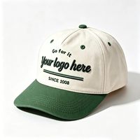 Gorra de Béisbol Personalizada con Bordado de Dos Tonos, Estilo Vintage, de Algodón Estructurado, con Hebilla Ajustable en la Parte Trasera, Unisex, para Exteriores, Protección Solar, Venta al Por Mayor