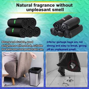 Petits sacs poubelle de salle de bain 3 gallons/10 litres, 100 sacs de panier à déchets en plastique, petits sacs à ordures noirs - Product Image 3