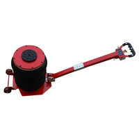 Cric Pneumatique 3T de 3000 kg à Levée Rapide pour Réparation Automobile, avec Tige Pliante, Levage Rapide, Cric Pneumatique à Triple Soufflet