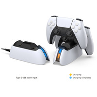 Chargeur indicateur LED pour PS5 Gamepad Dual Mando Charging Dock pour PS5 Controller Charging Stand Station TP5-05103